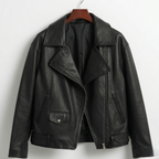Handmade Black Leather Jacket – Women’s Moto Style Biker Jacket vyxen style, distressed cafe Racer genuine lambskin