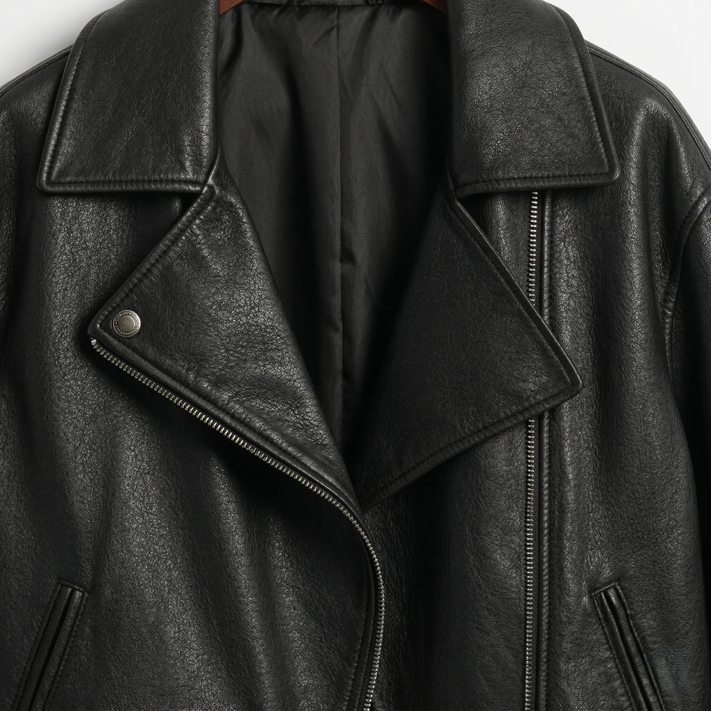 Handmade Black Leather Jacket – Women’s Moto Style Biker Jacket vyxen style, distressed cafe Racer genuine lambskin
