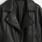 Handmade Black Leather Jacket – Women’s Moto Style Biker Jacket vyxen style, distressed cafe Racer genuine lambskin