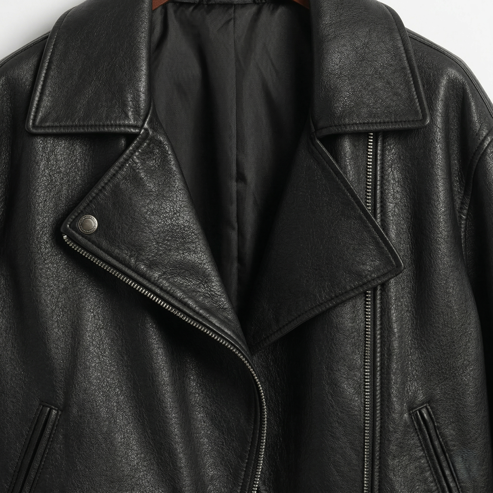 Handmade Black Leather Jacket – Women’s Moto Style Biker Jacket vyxen style, distressed cafe Racer genuine lambskin