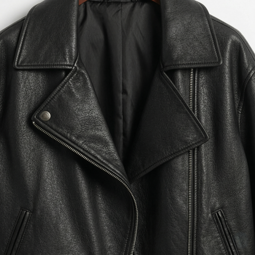 Handmade Black Leather Jacket – Women’s Moto Style Biker Jacket vyxen style, distressed cafe Racer genuine lambskin