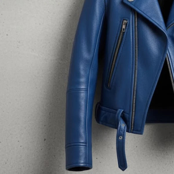 Men's Moto Style Biker Jacket wyxen style, distressed cafe Racer genuine lambskin